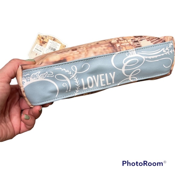 (2) zippered cosmetic bags pouches Paris Eiffel Tower Francophile France NEW!! - Picture 3 of 3